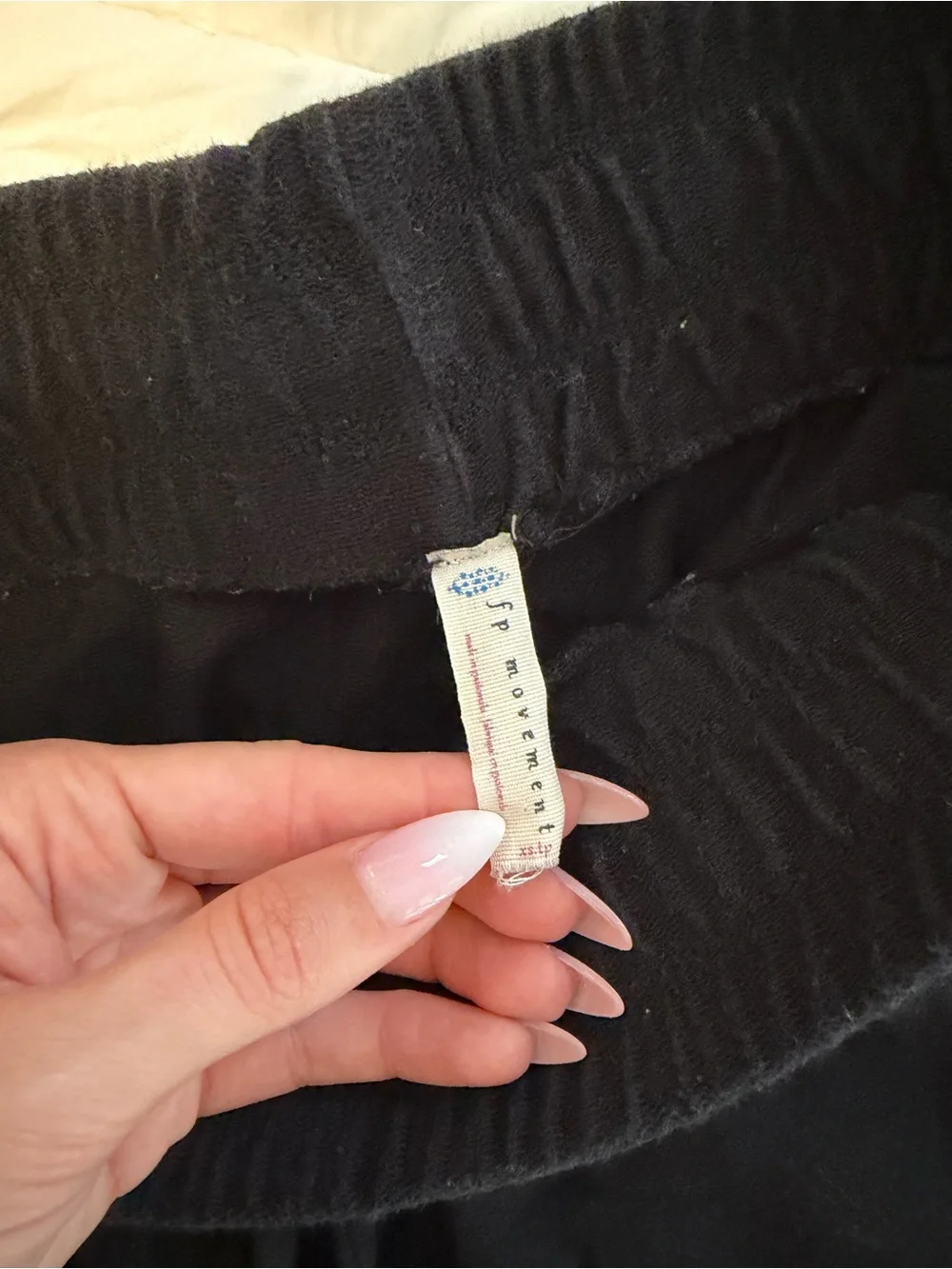 Free People Black Lounge Track Joggers
